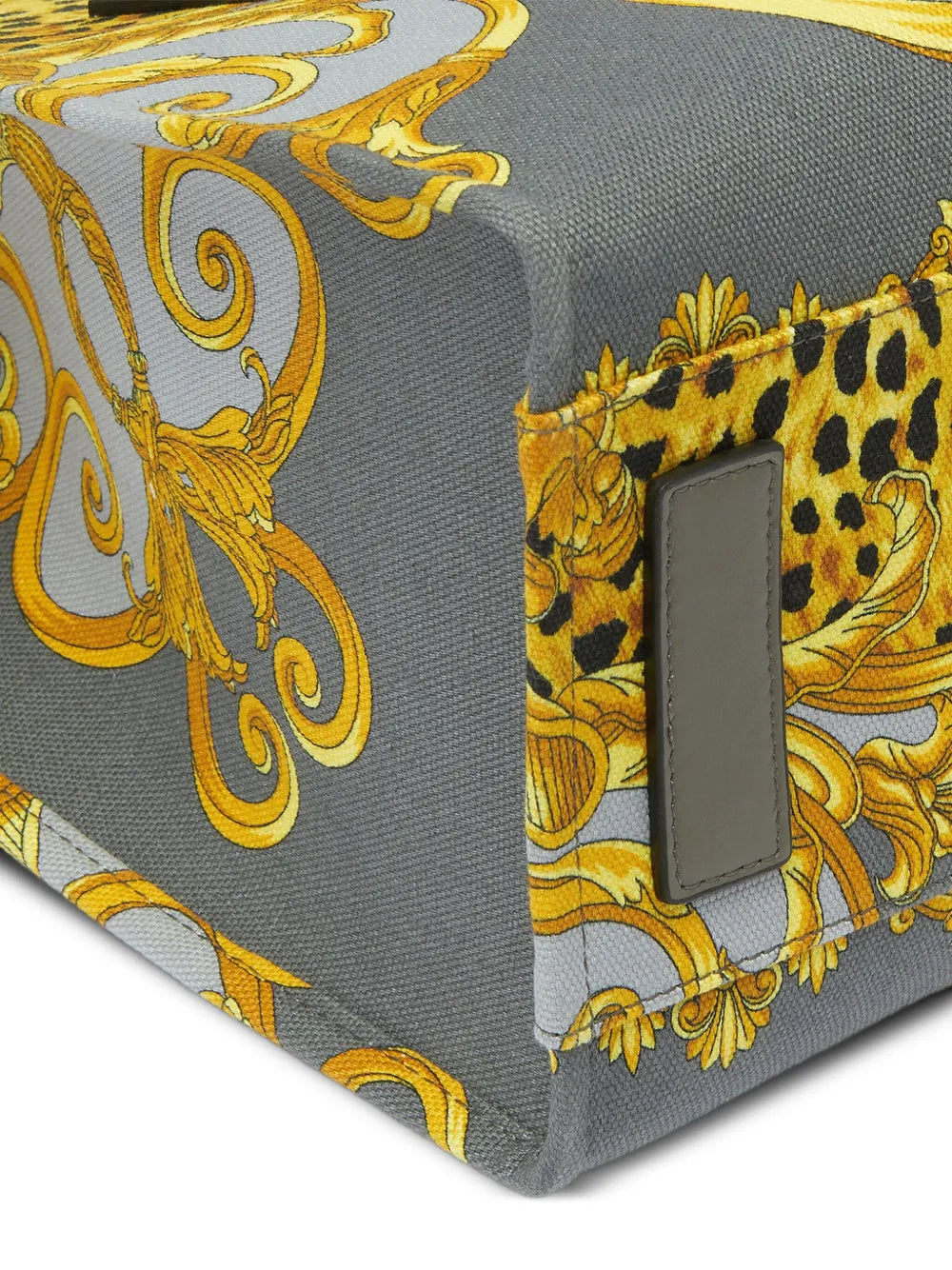 Versace Cheetah Foulard La Medusa Large Tote Bag