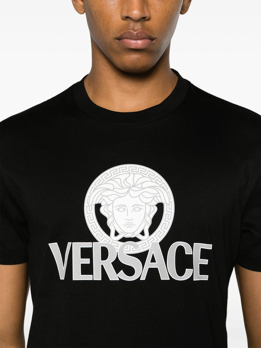 Versace Black Medusa Logo T-Shirt