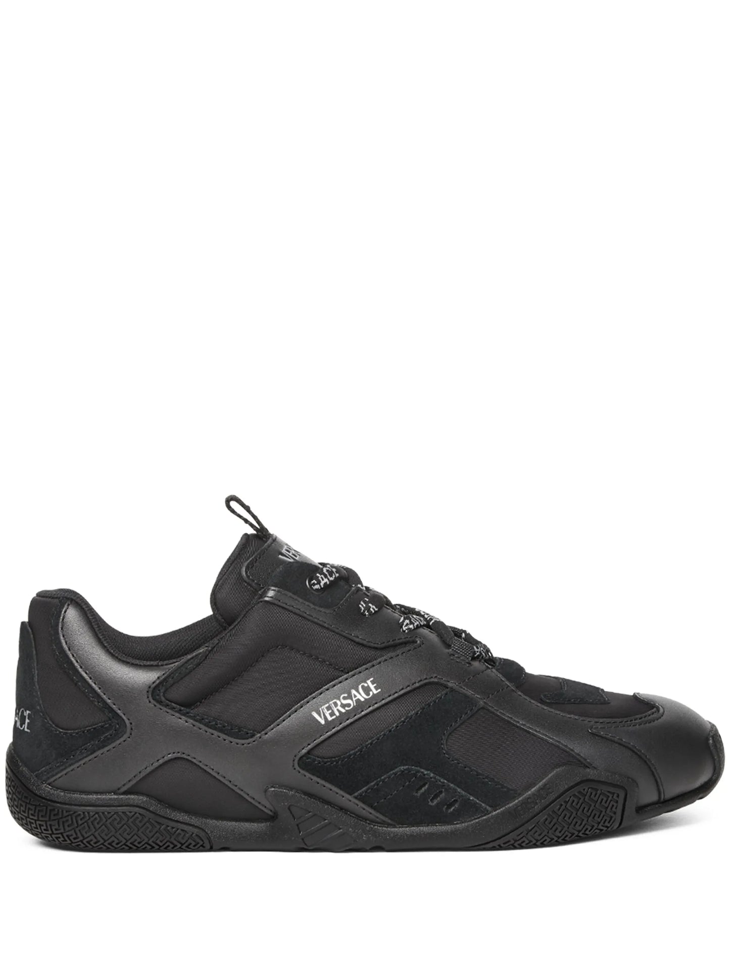 Versace Black Suede Galaxia Sneaker