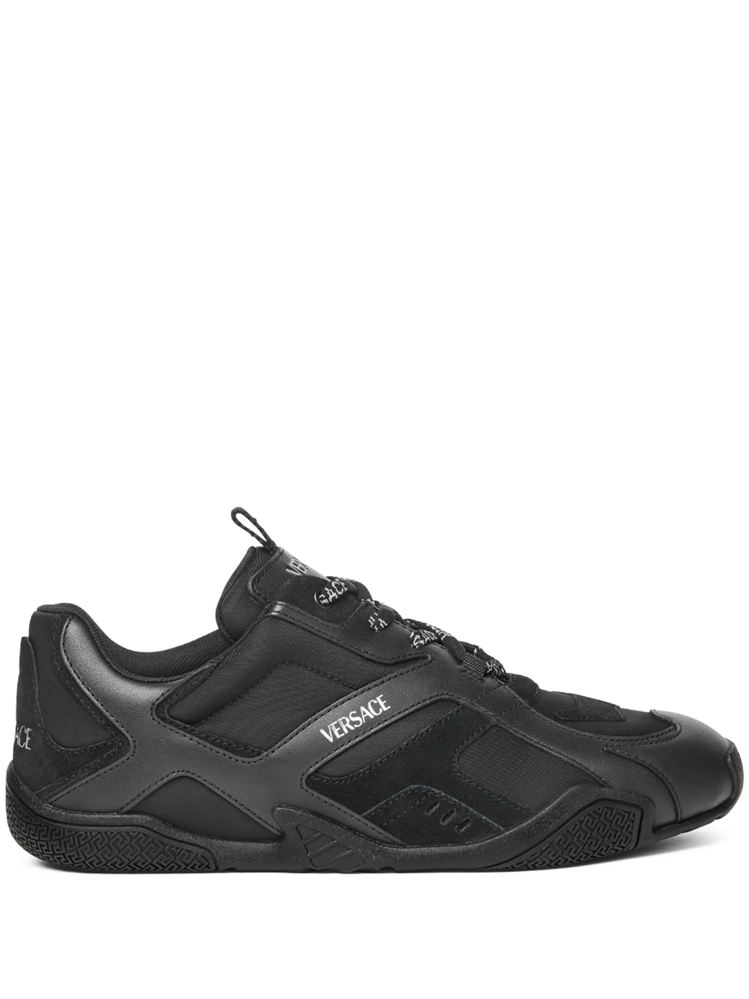 Versace Black Suede Galaxia Sneaker