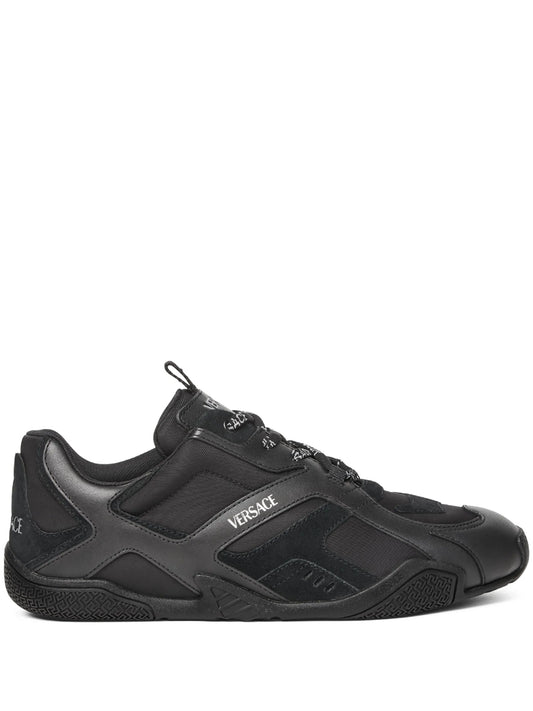 Versace Black Suede Galaxia Sneaker