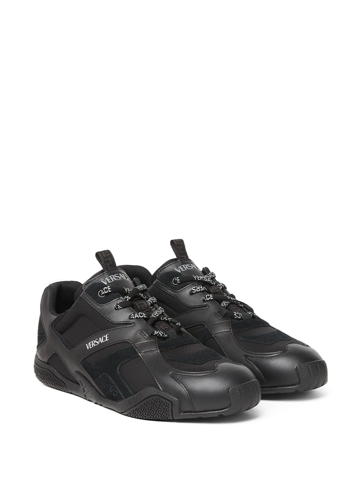 Versace Black Suede Galaxia Sneaker