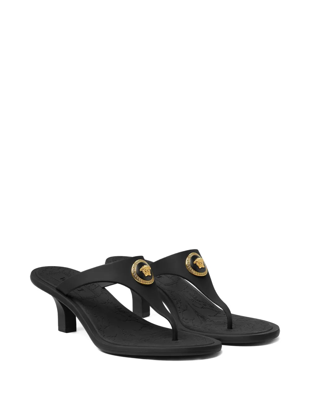 Versace Black 55mm Alia Mules