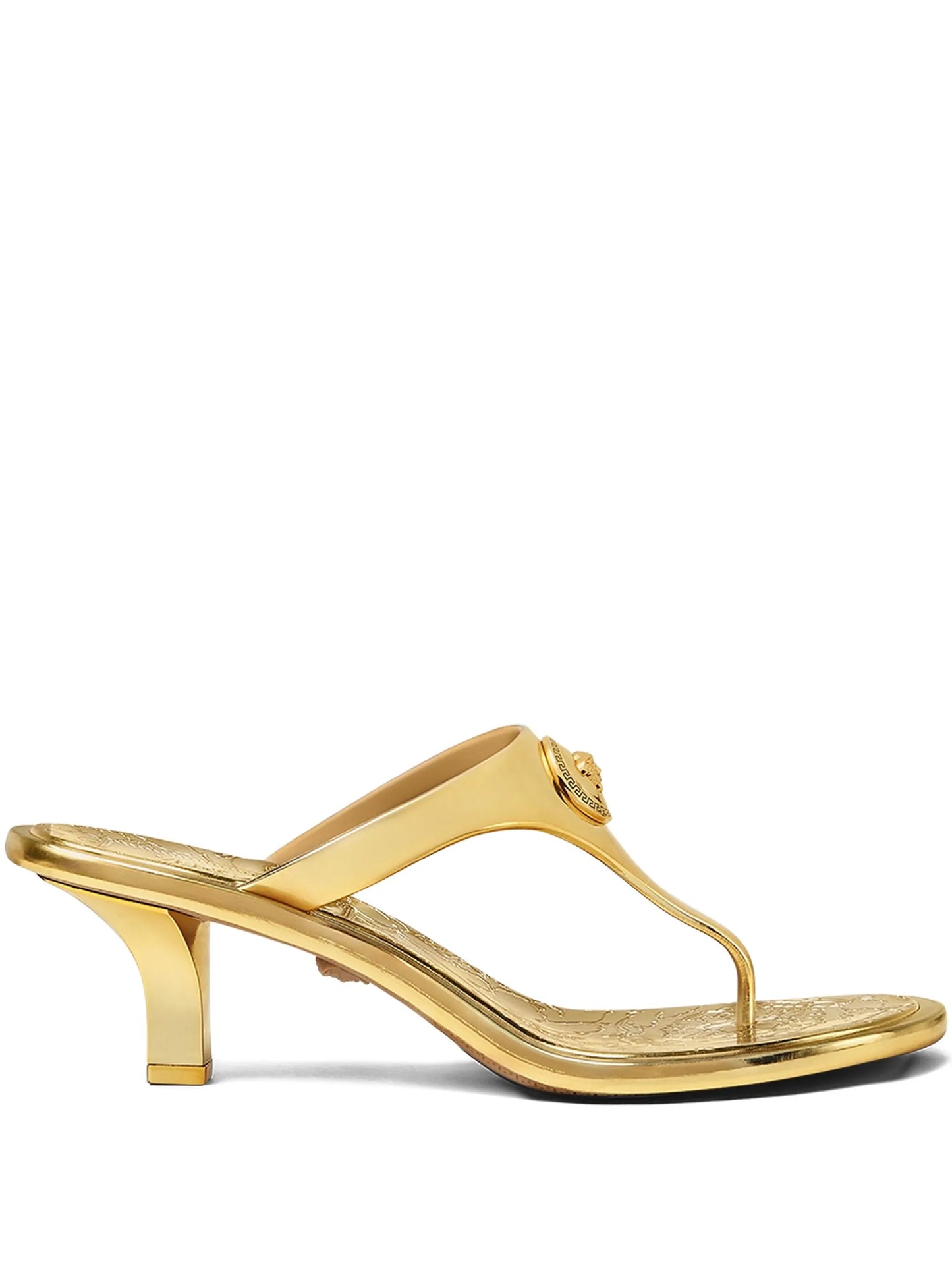 Versace Gold 55mm Alia Mules