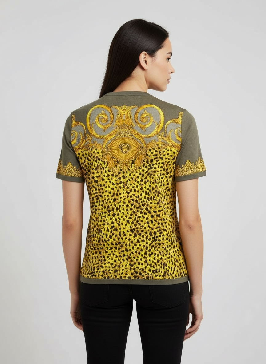Versace Baroque Cheetah Knit