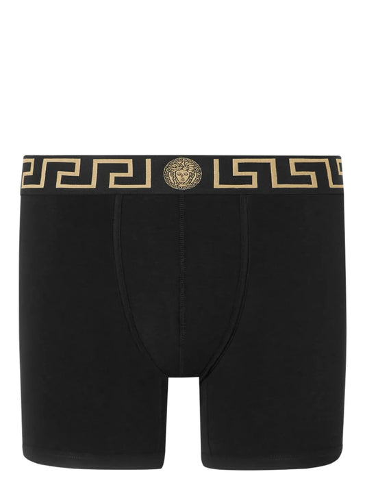 Versace Black Greek Key Boxer Brief
