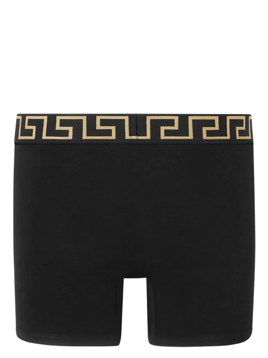 Versace Black Greek Key Boxer Brief