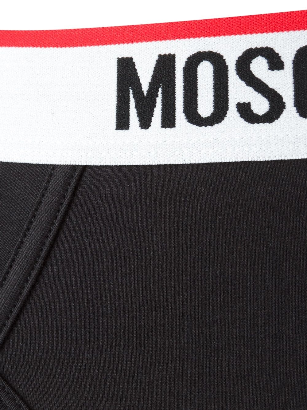 Moschino Black Logo Briefs Bi-Pack
