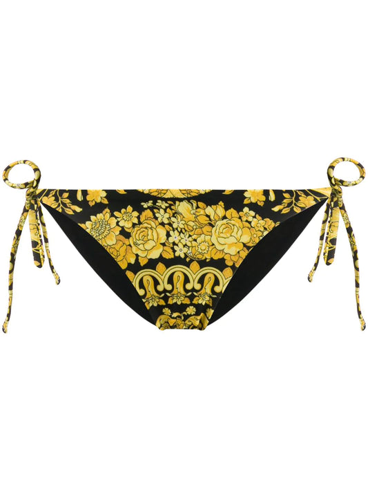 Versace Baroque Rose Bikini Bottoms