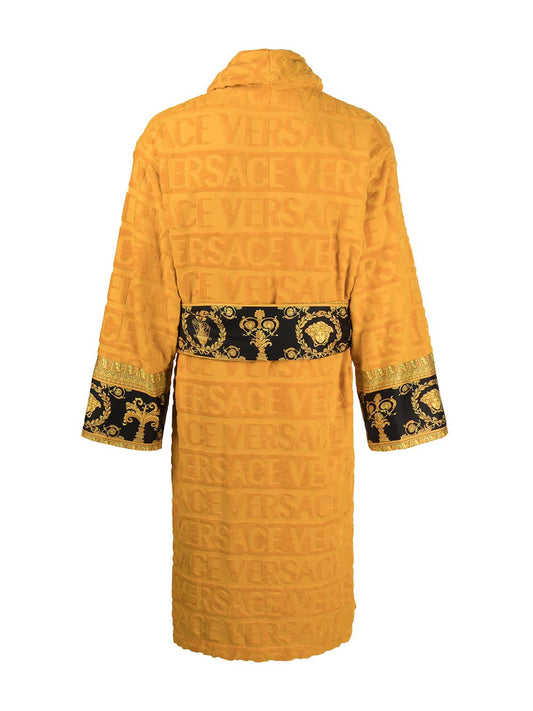 Versace Gold I ♡ Baroque Trim Bathrobe