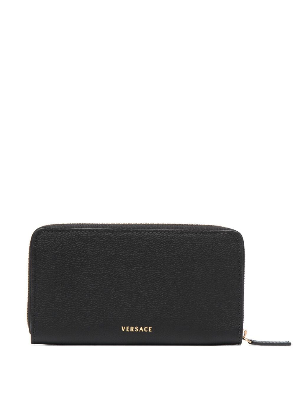 Versace Black La Medusa Continental Wallet
