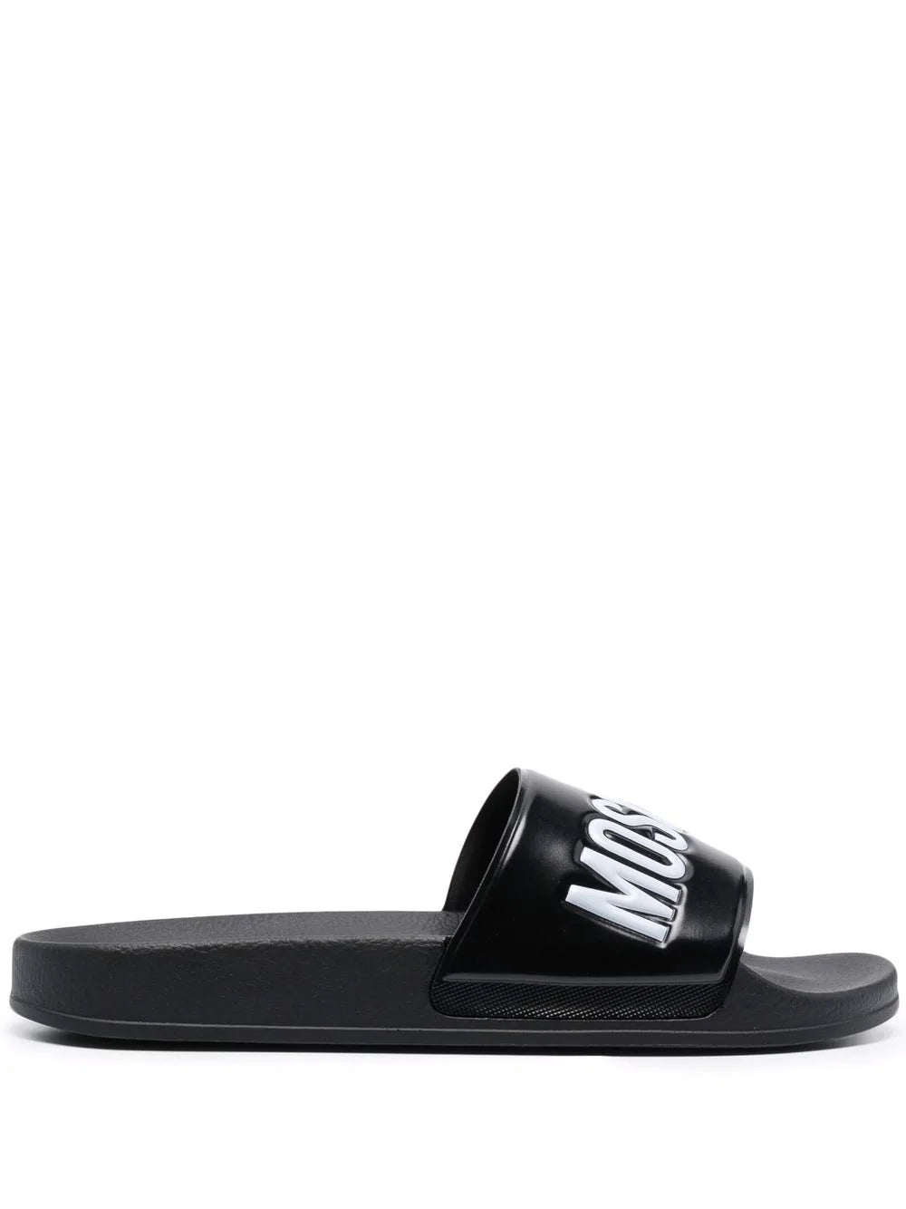 Moschino Black Logo Slides