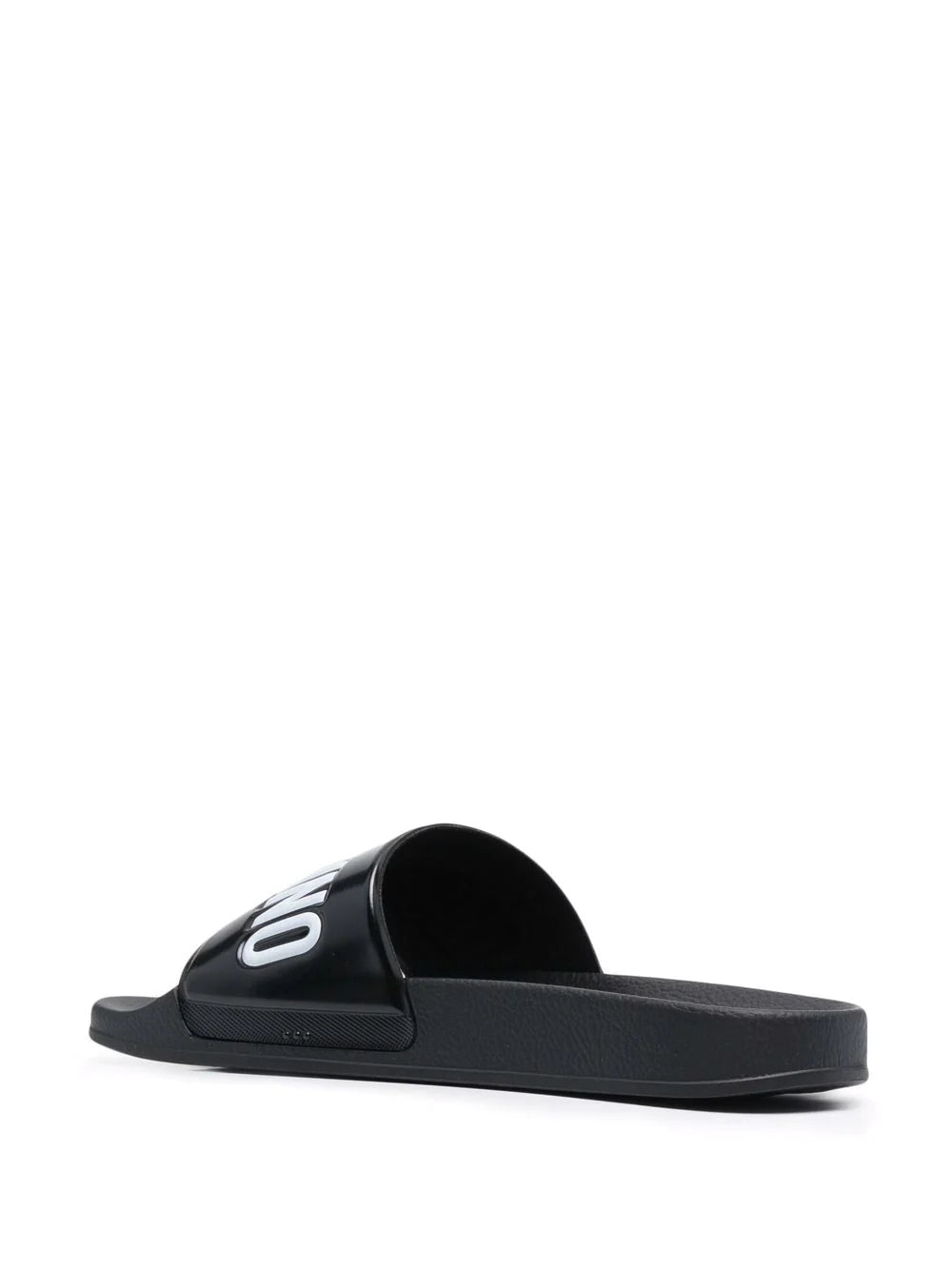 Moschino Black Logo Slides