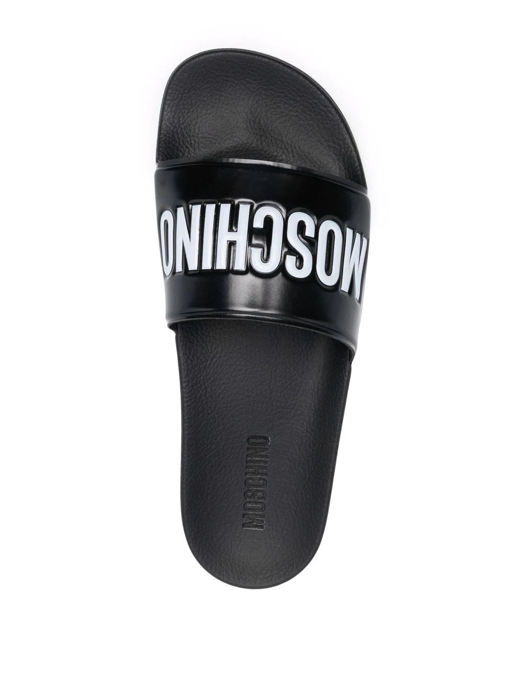 Moschino Black Logo Slides