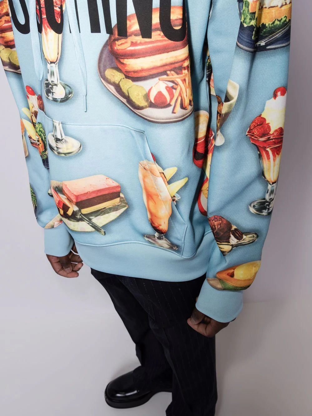 Moschino Sky Blue Diner Hoodie