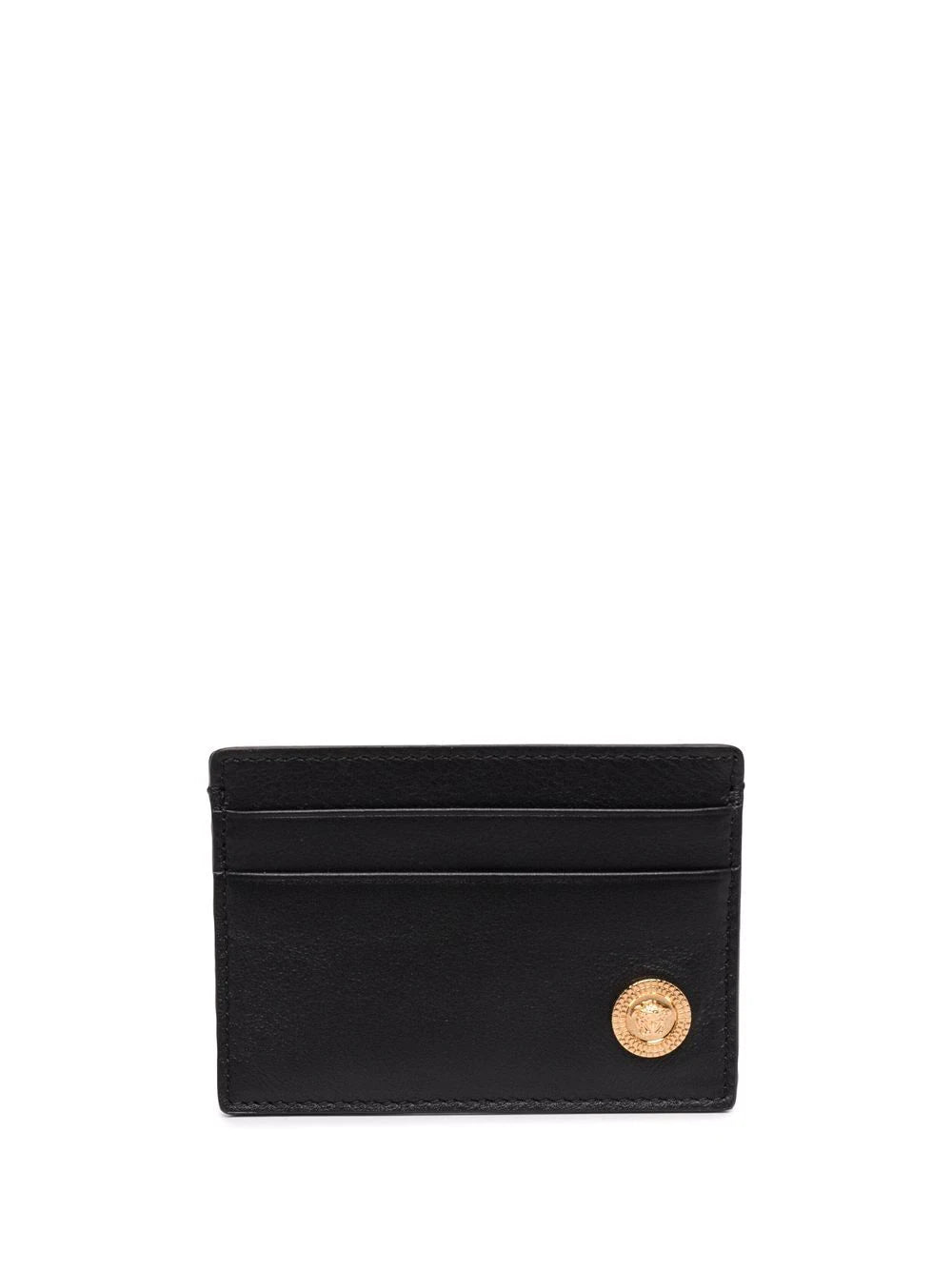 Versace Black Medusa Medallion Card Holder
