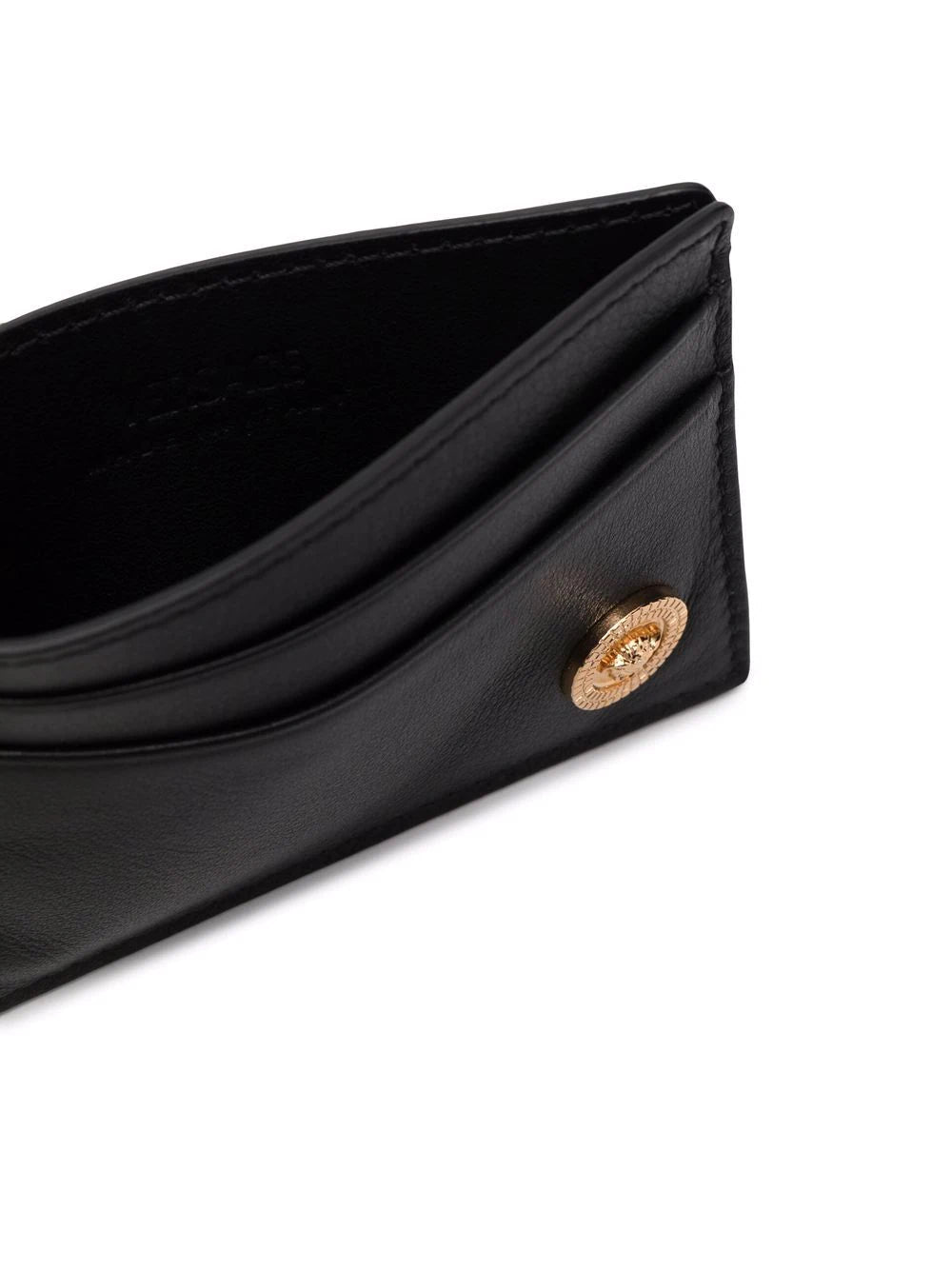 Versace Black Medusa Medallion Card Holder