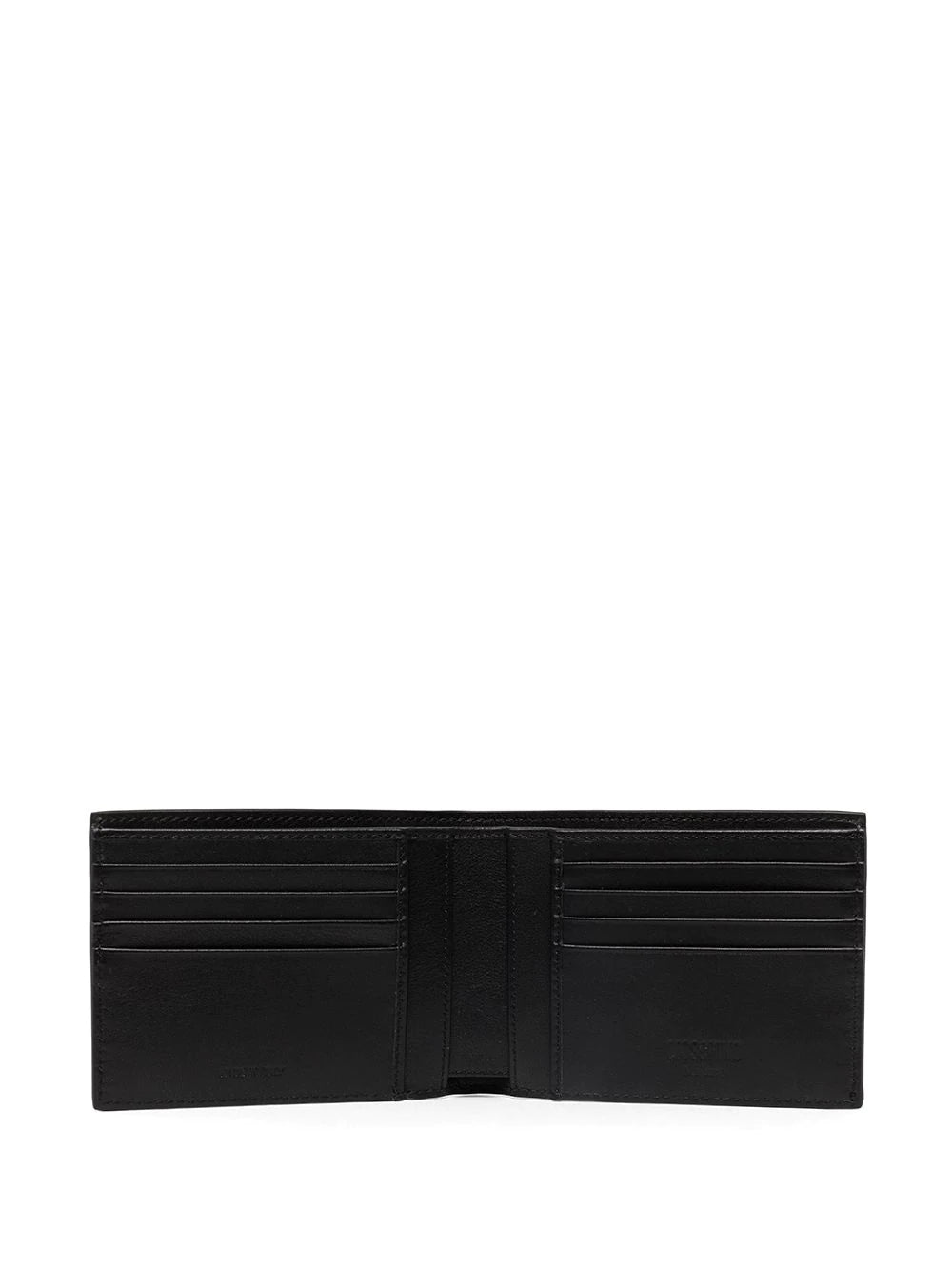 Moschino Logo Plaque Leather Wallet