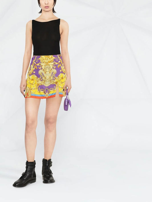 Versace Baroque Wrap Skirt