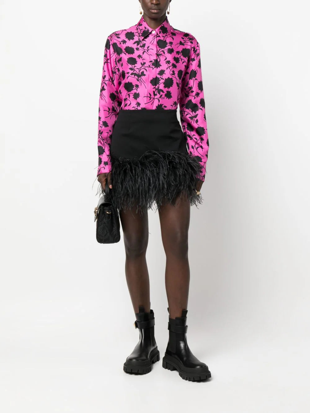 Versace Waterlily Silk Shirt