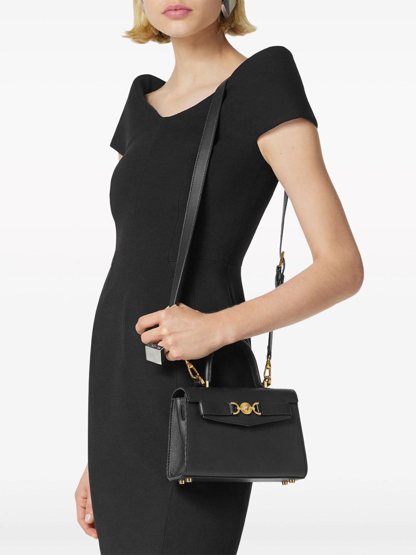 Versace Black Medusa '95 Small Handbag