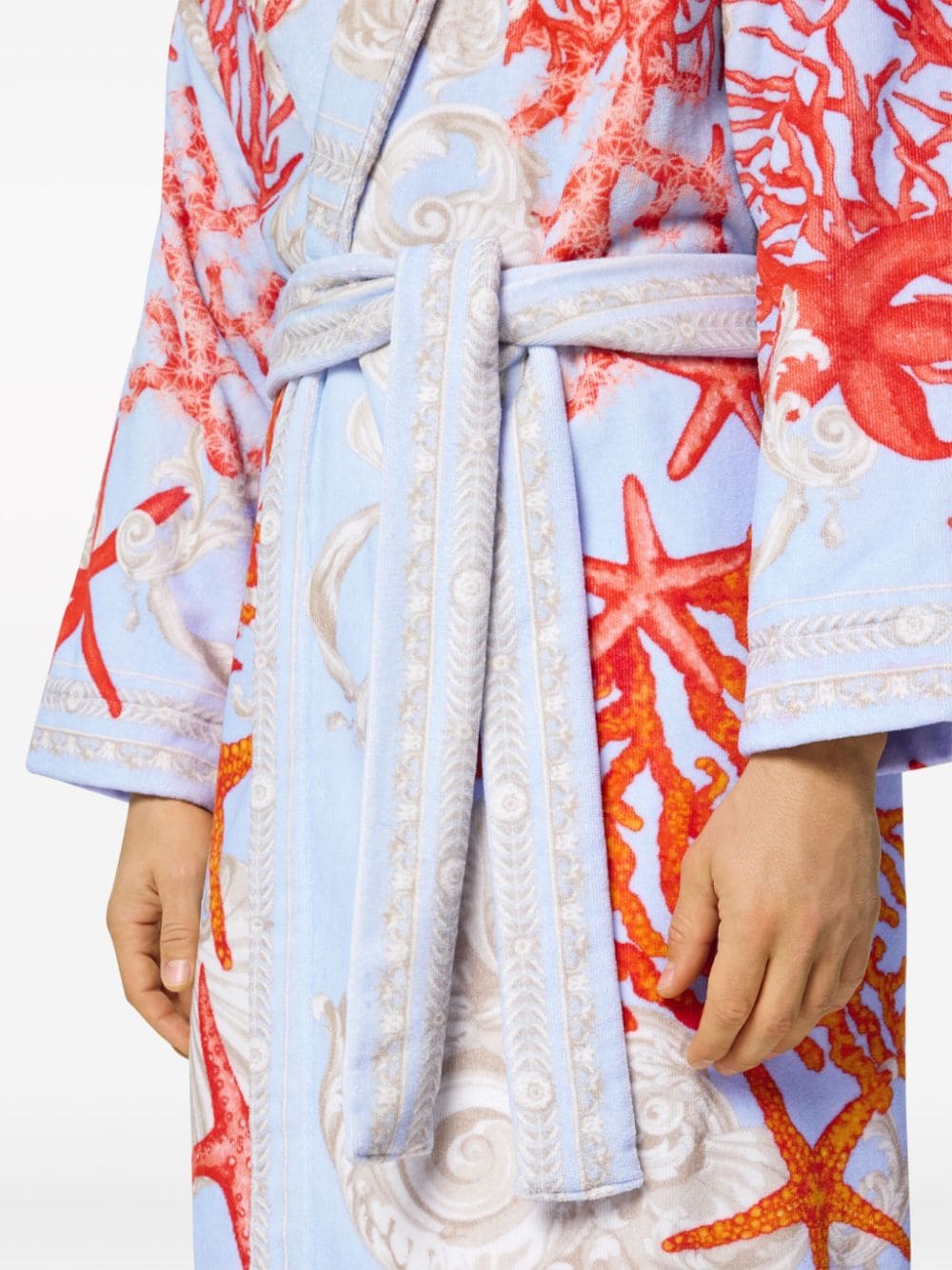 Versace La Mer Blue Bathrobe
