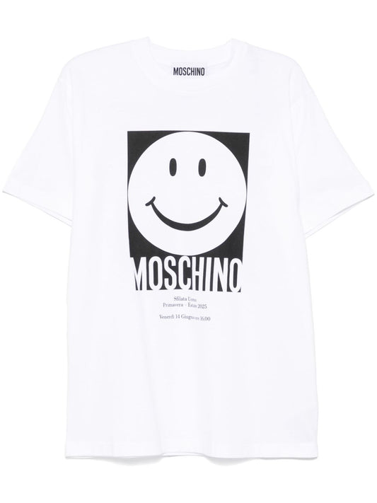 Moschino White Smiley Tee
