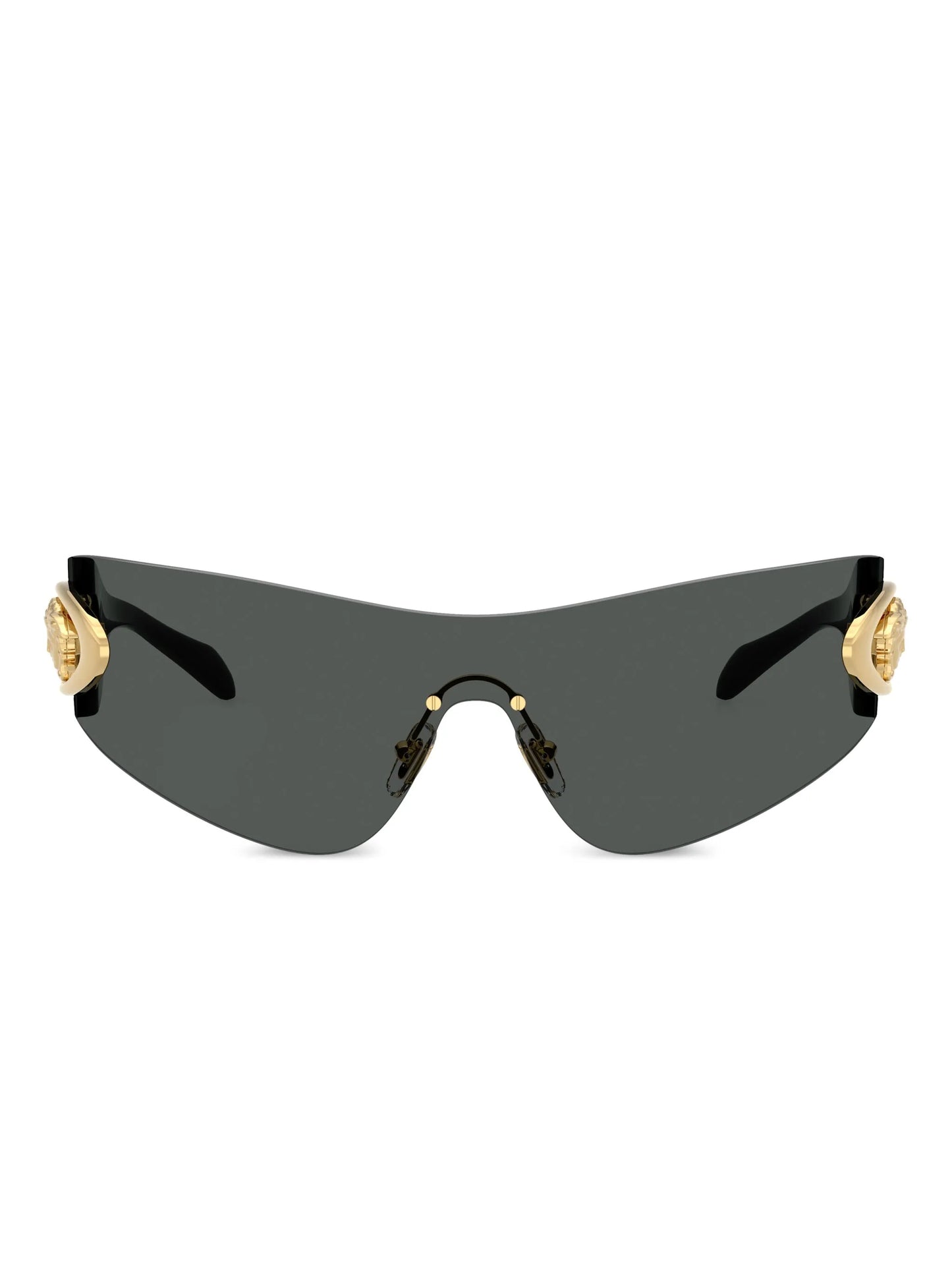 Versace Black Eclipse Wrap Sunglasses