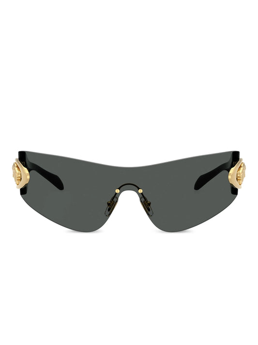 Versace Black Eclipse Wrap Sunglasses