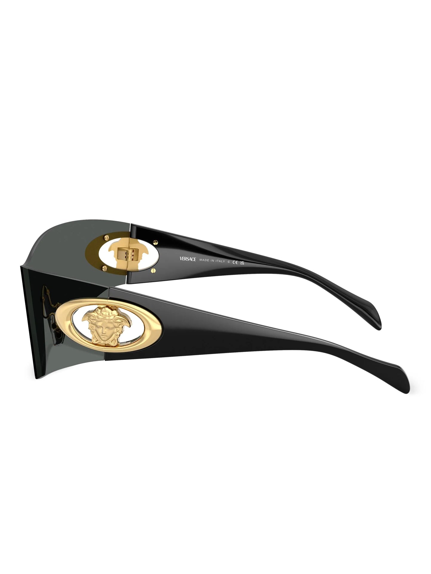 Versace Black Eclipse Wrap Sunglasses
