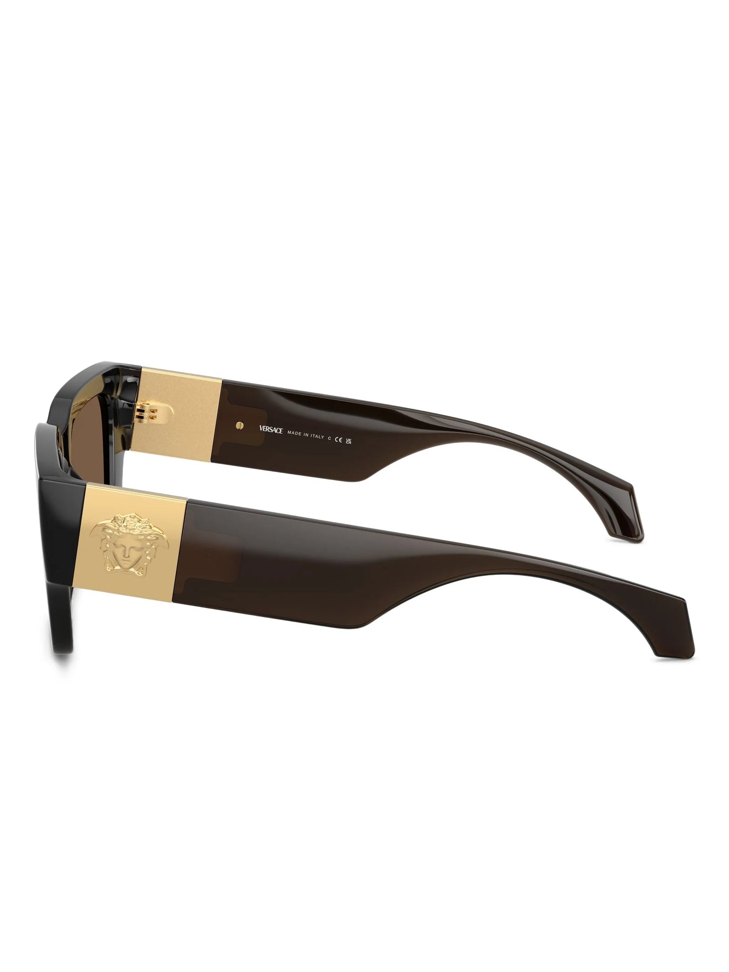 Versace Brown Medusa Plaque Sunglasses