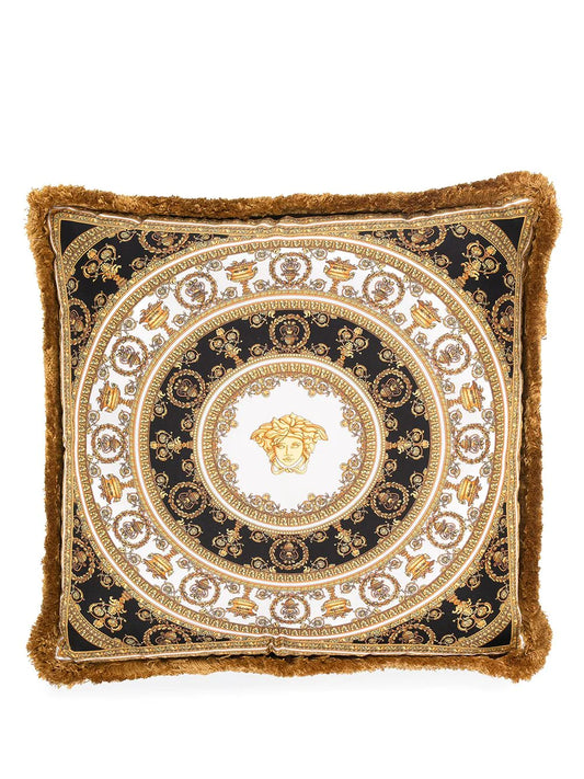 Versace White I Love Barocco Silk Cushion