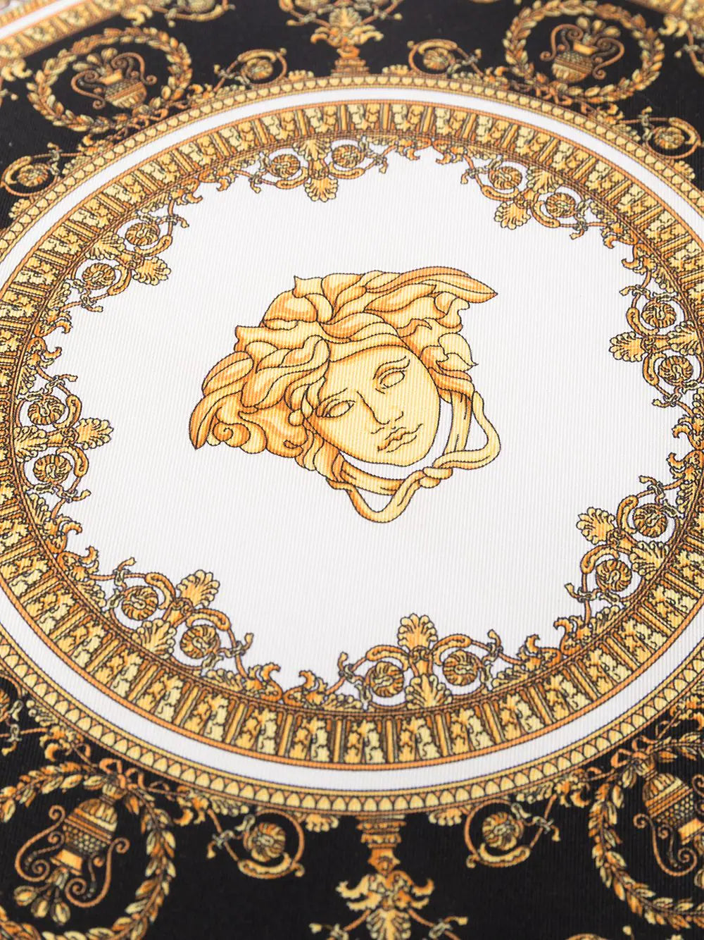 Versace White I Love Barocco Silk Cushion