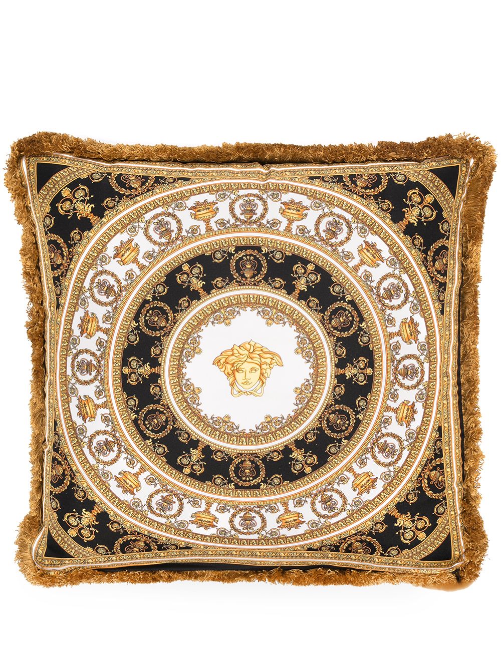 Versace White I Love Barocco Silk Cushion