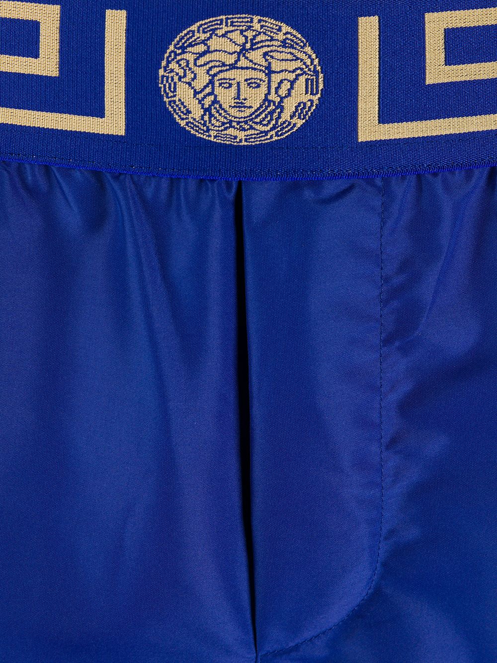 Versace Blue Greca Border Swim Shorts