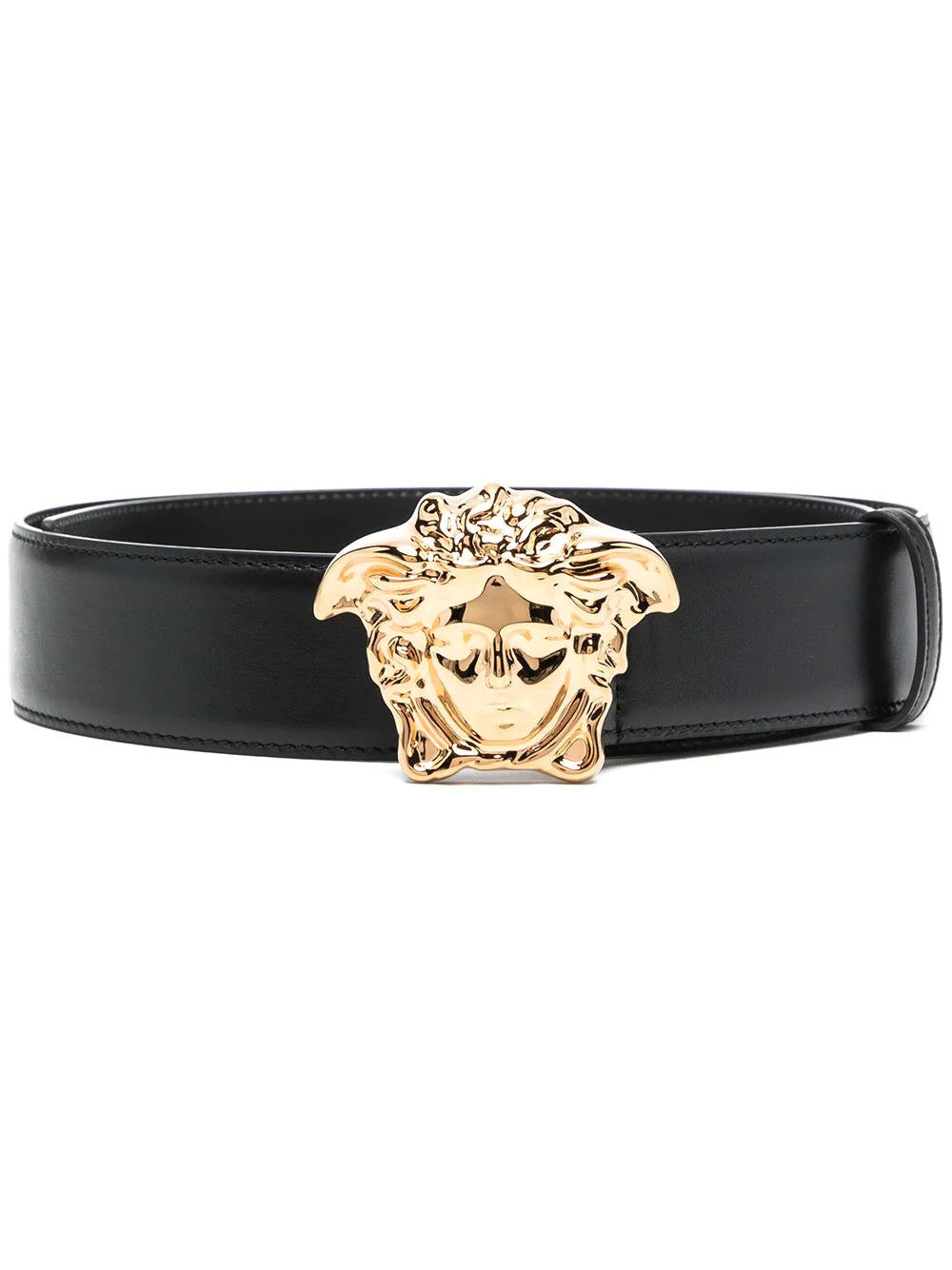 VERSACE メデューサヘッド レザーベルト 105cm Versace Black La Medusa Head Belt – David Lawrence