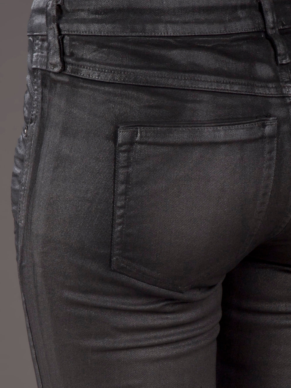 Black slim cut Diesel jeans.