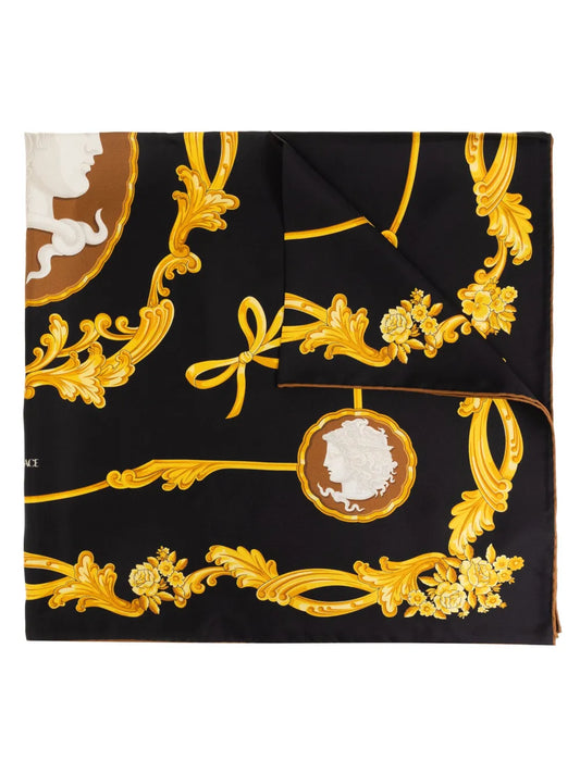 Versace Cameo Silk Scarf