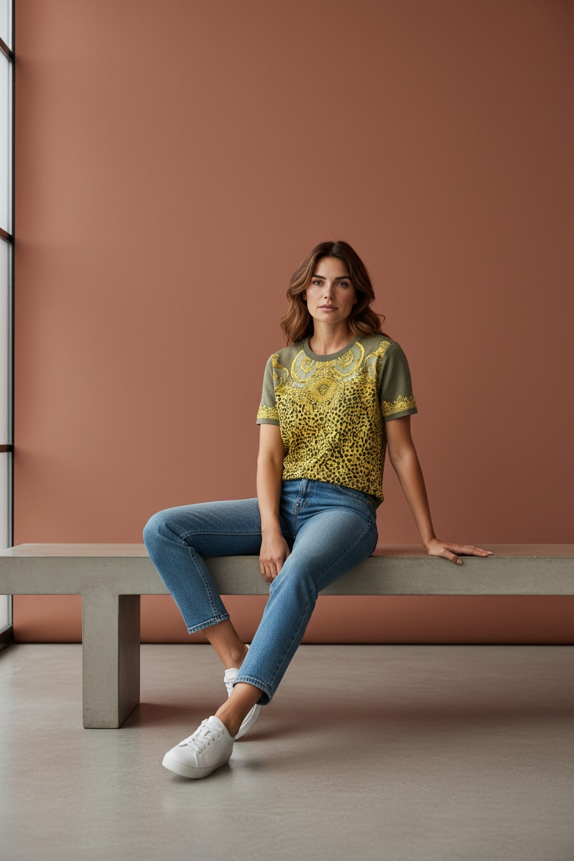 Versace Baroque Cheetah Knit