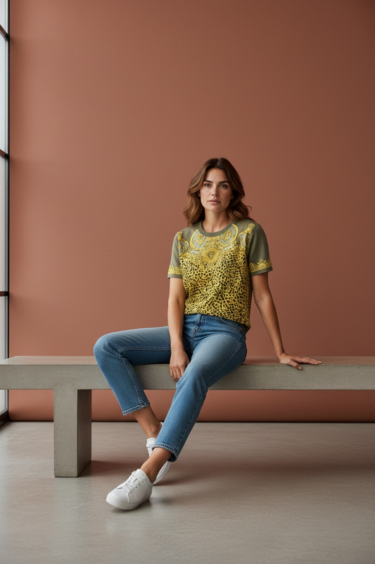 Versace Baroque Cheetah Knit