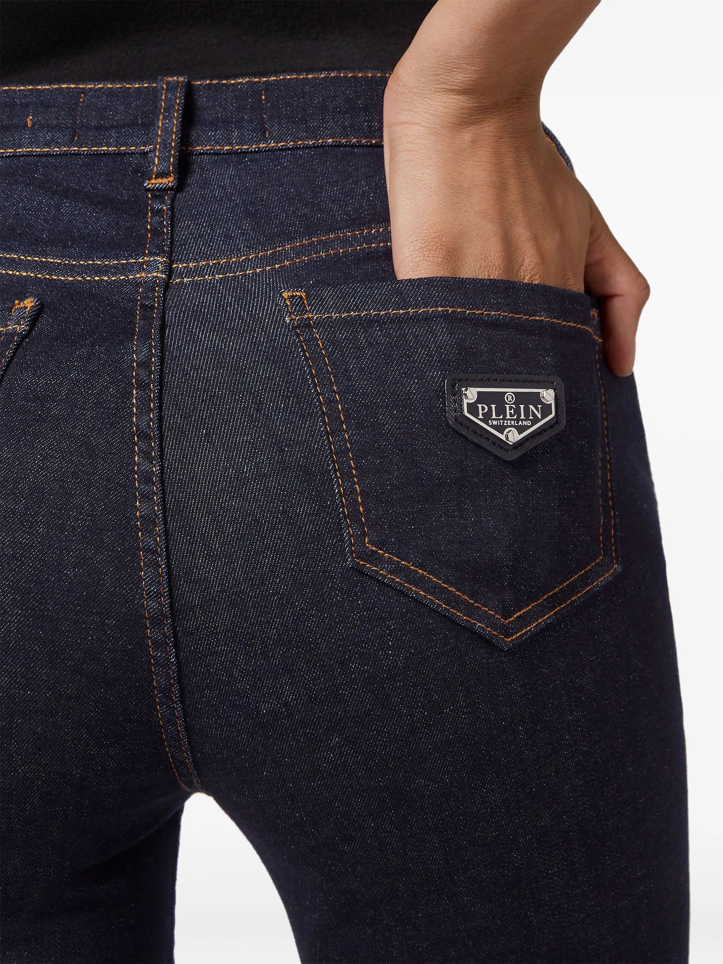 Philipp Plein Indigo High Waist Jean