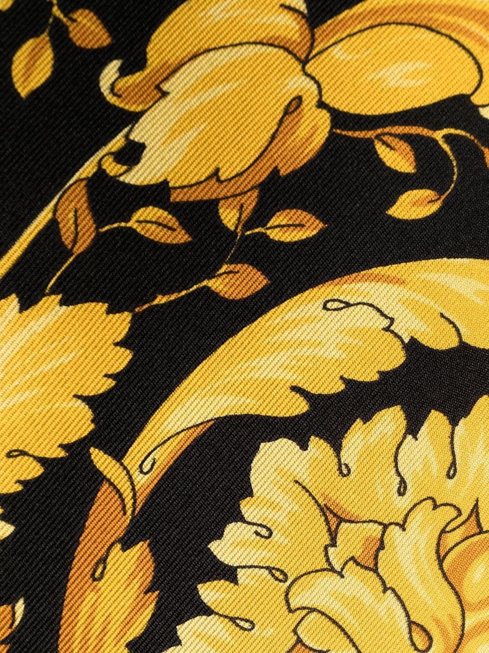 Versace Barocco print silk shirt - Yellow