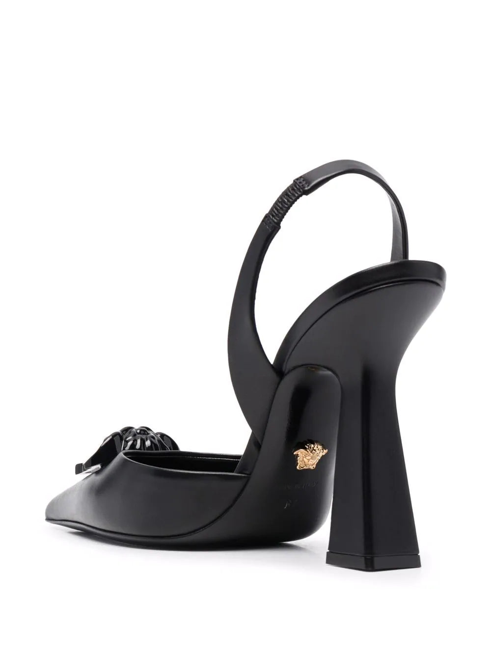 Patent leather sandal Versace Black size 37 EU in Patent leather