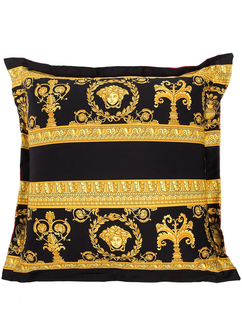 Versace Black/Red/Gold I ♡ Baroque Double-face Cushion