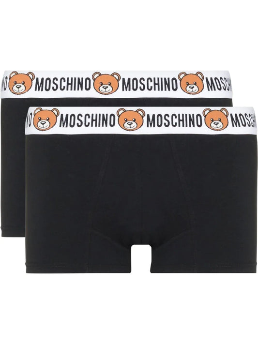 Moschino Underwear Boxer Man A4770 Print Teddy Bear Black E21MO44