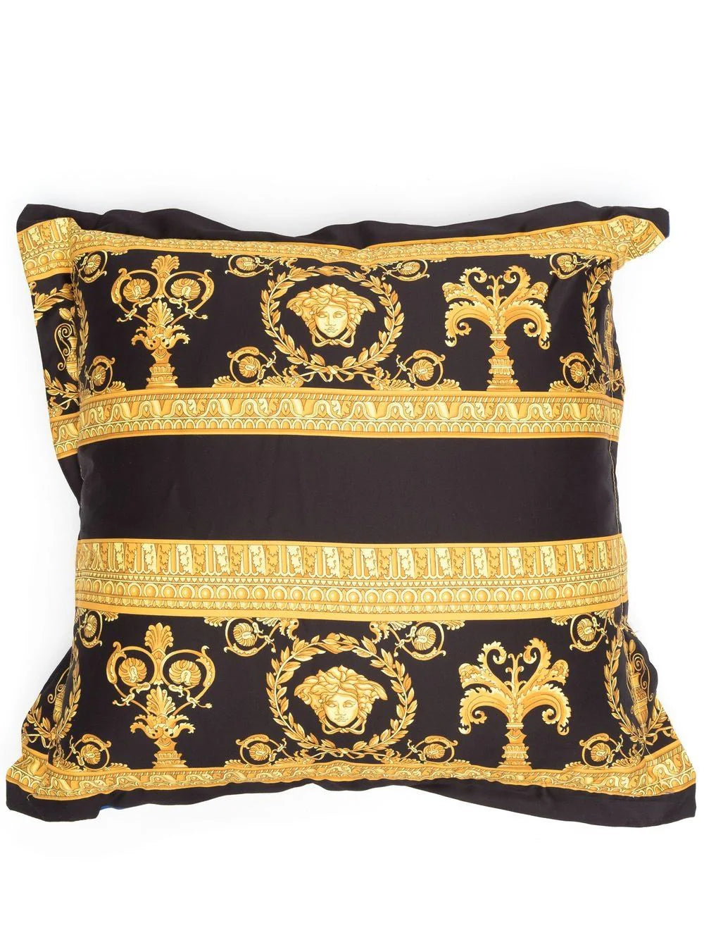 Versace Black/Blue/Gold I ♡ Baroque Double-face Cushion