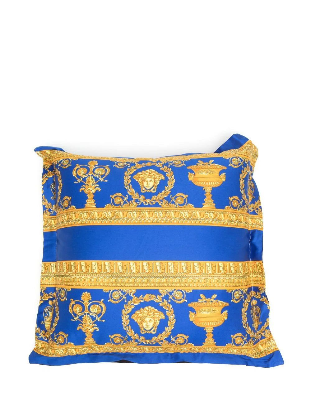 Versace Black/Blue/Gold I ♡ Baroque Double-face Cushion