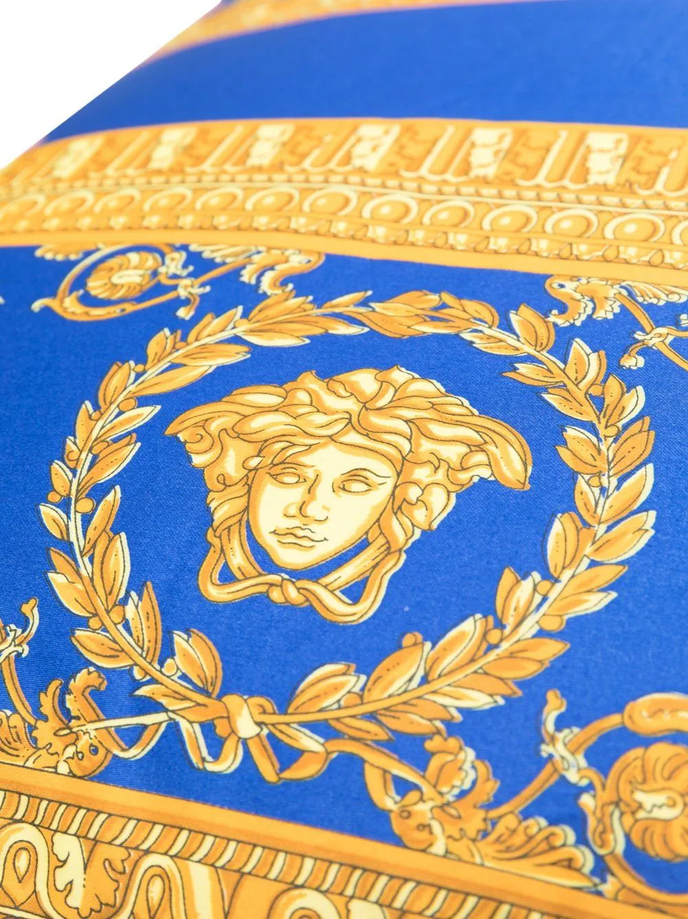 Versace Black/Blue/Gold I ♡ Baroque Double-face Cushion