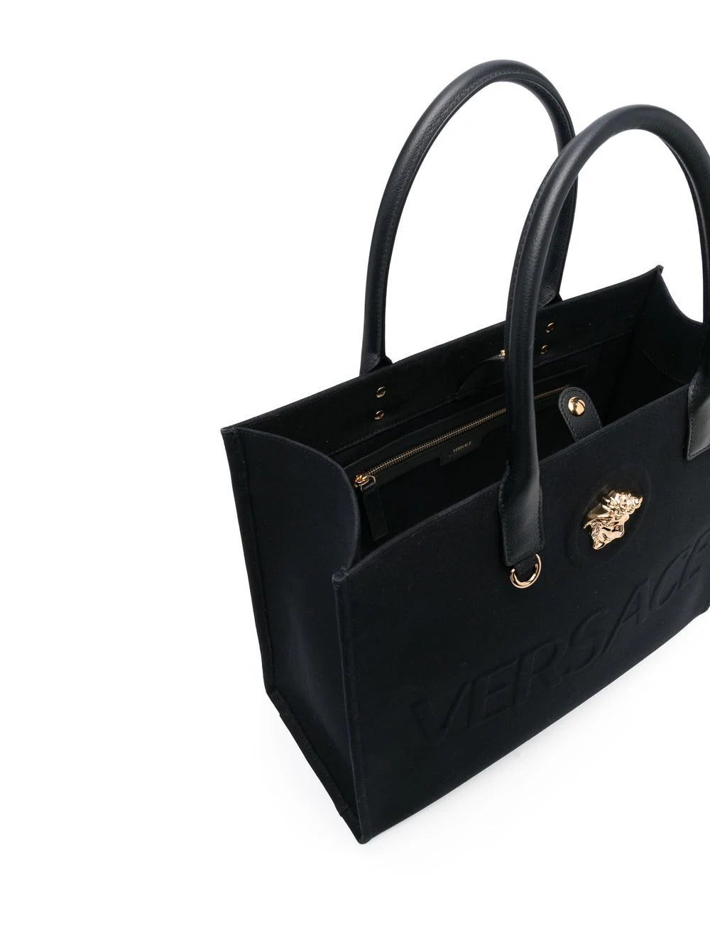 Versace Black La Medusa Tote