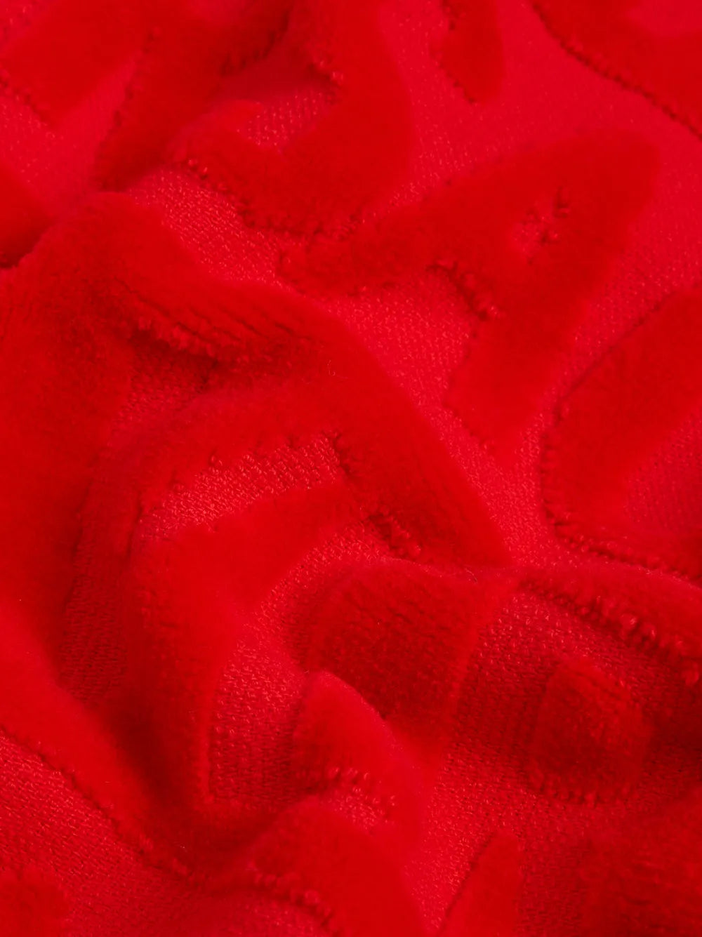 Versace Red I ♡ Baroque Trim Bathrobe